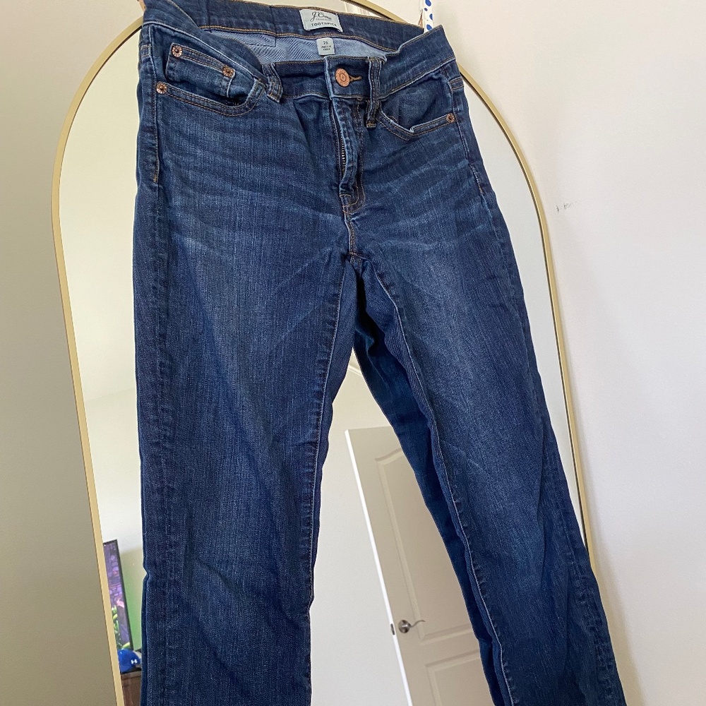 J. Crew Toothpick Jeans, Ankle Length, 9" Size 25